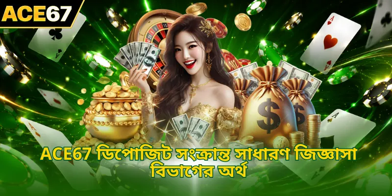 ACE67 ডিপোজিট সংক্রান্ত সাধারণ জিজ্ঞাসা বিভাগের অর্থ